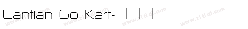 Lantian Go Kart字体转换